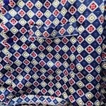 Silk Diamond Piped Edge Pajama Set XXL Red Photo 5