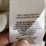 Ellen Tracy  Womens 100% Linen Tunic Olive Office Wear Top Size‎ XL Zipper Front Photo 5