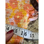 Cotton On Women's Orange Pink Floral Smocked Off-Shoulder Crop Top 14 Photo 6