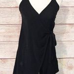 Roxy Black Wrap Front Shorts Romper Size XS Photo 0