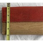 Montado Portugal Natural Cork Tote Bag Handbag Purse Tan Red Bow W/ Wallet NWT Brown Photo 15