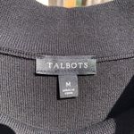 Talbots  Cowl Neck Cotton Blend Sleeveless Sweater Black M Photo 2