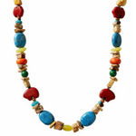 Carolyn Pollack colorful bear Fetish Necklace sterling silver 925 adjustable Orange Photo 0