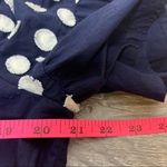 J.Crew  Bell Sleeve Fringe Dot Dress blue white sz 10 Photo 6