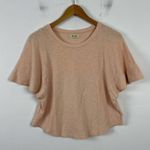 Madewell Texture & Thread Flutter Sleeve Relaxed fit Top Size XS Pink/Peach Photo 1