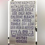 Susan Graver White Shirt Jacket w/Black Sketch Art, Rhinestone Buttons. Size Lrg Photo 3