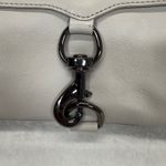 Rebecca Minkoff  Crossbody Bag Leather‎ Silver Hardware Pale Gray Small Photo 4