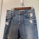 Tularosa  Revolve Hailey Straight Jean Distressed Krabi Blue High Waist Rise 26‎ Photo 2