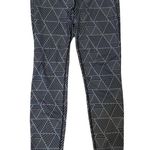 DANSKIN NOW Women's Black & Gray Geometric Fitted Leggings ~ SMALL Photo 2