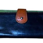 Original Prym Made In India Leather Boho Multicolor Colorblock Wallet Black Photo 0