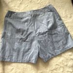 Boohoo nwt  blue white menswear pinstripe shorts size 10 Photo 1