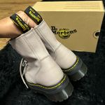 Dr. Martens Jadon taupe leather platform zipper lace up boots shoes new Photo 3