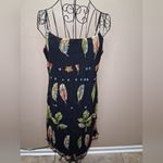 FRANCESCA CARETTI leaf print lace dress SZ Photo 6