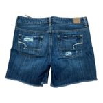 American eagle womens size 6 dark wash shorts cut offs Blue Photo 1