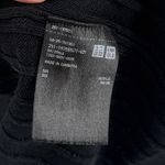 Uniqlo  Lightweight Black Ribbed‎ Open Front Long Cardigan Sweater Duster Small Photo 5