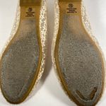 Soda Mesh Off White Floral Stitched Flats - Size 8.5 Photo 6