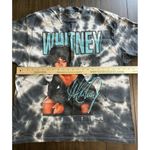 Whitney Houston Singer Graphic Gray Tie Dye Tee Shirt Oversized Size Medium Photo 3