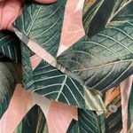 Show Me Your Mumu peach green tropical leaf button down Murphy top, size M Photo 3