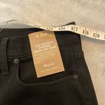 Madewell NWT Size 31P Perfect Vintage Wide Leg Jeans Black Cotton Zip Denim Photo 9