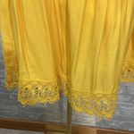 Lovers + Friends Yellow Ruffled Strapless Mini Sundress Photo 3