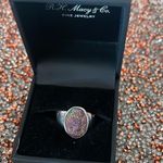 925 rainbow Stardust ring Photo 1