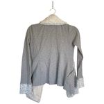 Anthropologie Saturday Sunday Ambrose Knit Jacket Size XS Gray Faux Fur Photo 3