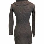 Cowl Neck Wool Blend Bodycon Knit Sweater Dress XS Photo 5