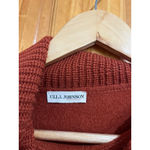 Ulla Johnson  Riley Rust Orange Merino Wool Asymmetric Sweater Womens 
Size P
Goo Photo 2
