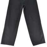 H&M Loose Fit Black Wash Denim Jeans Women's Size 33 Baggy Relaxed Rigid Denim Photo 3