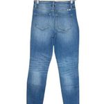 KanCan USA KanCan Light Wash High Rise Distressed Frayed Ankle Skinny Jeans Photo 6
