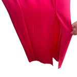 Alice + Olivia NEW NWT  Lilita Two Tone Satin Midi Dress In Tangerine/Candy Pink Photo 5