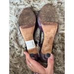 Kate Spade  Eggplant Purple Suede and Snake Print Slingback Heels Sandals Photo 3