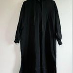 [Nap Loungewear] Black Pullover Hoodie Dress Photo 4