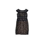 Adrianna Papell black lace illusion dress, Size 8, $32, B53 Photo 4