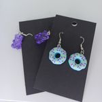 Handmade  Fun Donut and Bear Earrings Set Photo 1