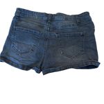 Refuge  Black Denim Skort with Button Detail Photo 4