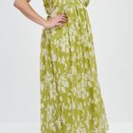 Abercrombie & Fitch Green Floral Dress Photo 1