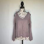 Amor Adore Boutique cold shoulder knit pullover sweater size S small Photo 2