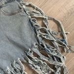 Womens High Waisted Denim Short Summer Wide Leg Raw Hem Hot Shorts Exotic s: XXL Blue Photo 3