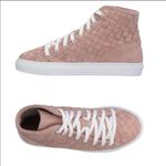 Boemos Woven Pink Powder Suede Sneakers Size 8 Photo 3