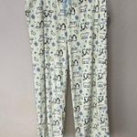 Muk Luks Cream and Blue Pajama Pants Size L Photo 0