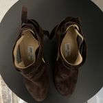 Jimmy Choo  Marina Tie Strap Brown Suede Booties, Size 36.5 (US- 6) Photo 2