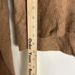 Reformation  Brown Cashmere Polo Cropped Sweater size XS cozy soft prep Photo 7