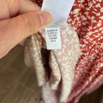 Old Navy White & Orange Floral Ruffle Sleeve Smocked Bodice Midi Dress Sz M Photo 8