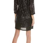 Vince Camuto NWT  3/4 Dolman Sleeve Black Sequin Dress Photo 1