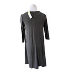 Agnes & Dora Agnes & Dora Dark Grey Jersey 3/4 Sleeve Tunic Swing Top X Small Academia NWT Photo 2