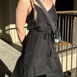 Madewell Silk Drawstring Daybreak Dress - Black - 0 Photo 0