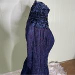 Jessica McClintock  Vintage High‎ Neck Basque Drop Waist Lace Princess Dress 6 Photo 3