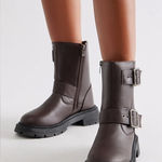 Wild Diva Biker Boots with Buckles Photo 0