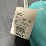 David's Bridal Womens 0 F14169 Aqua Strapless Chiffon Formal Dress Bridesmaid NWT Photo 3